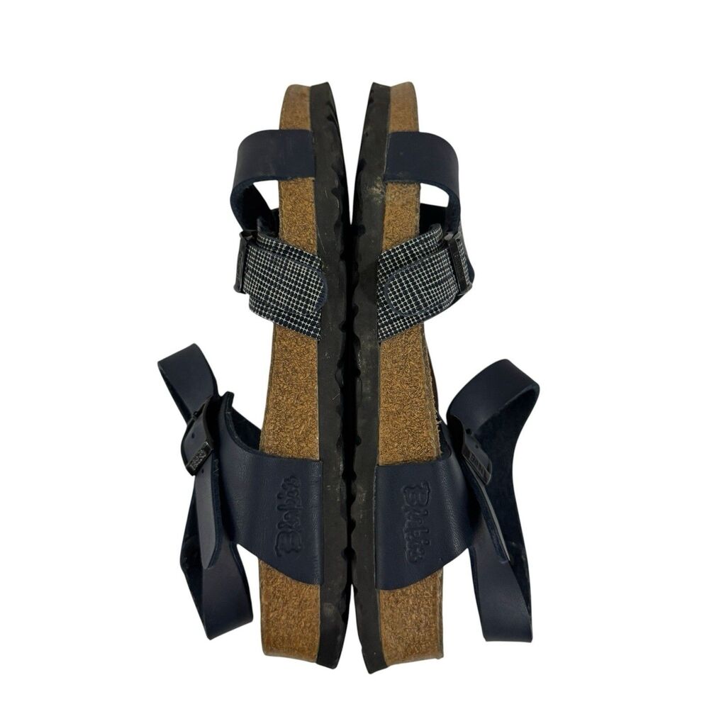 Birkenstock Birki's Lillie 39 8/8.5 NARROW Criss Cross Blue Sandal Women READ - Picture 14 of 15